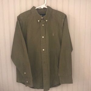 Boys long sleeve, button down shirt